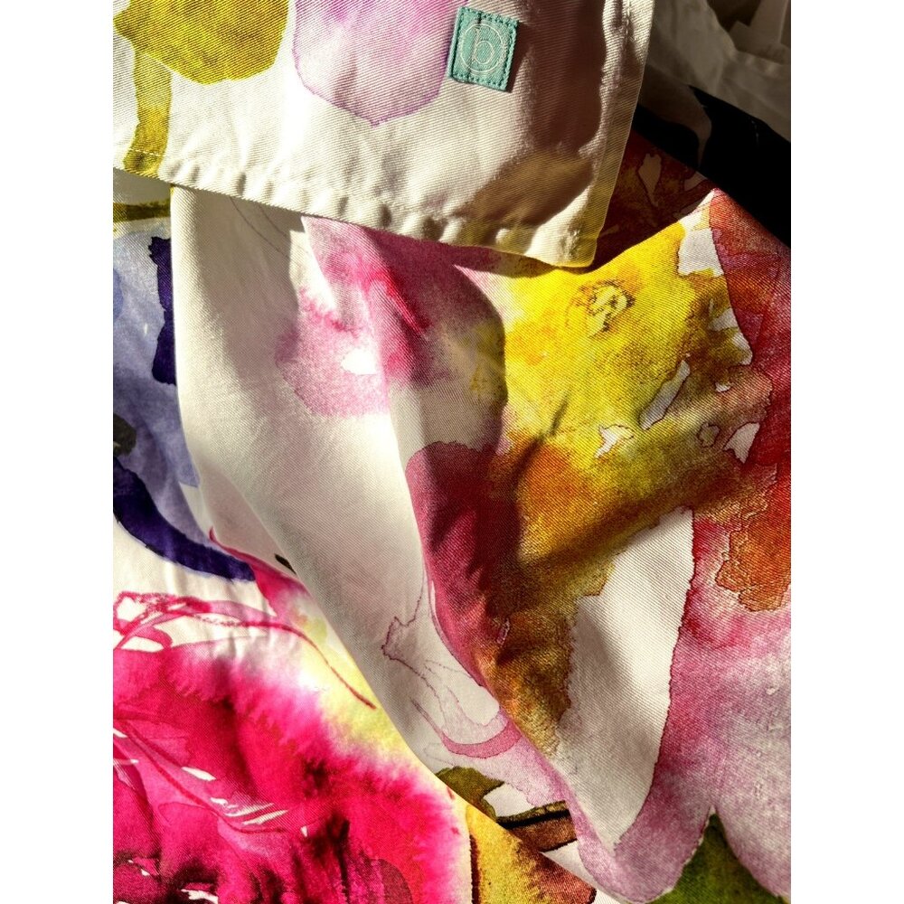 Bluebellgray Taransay Designer Shower Curtain Bright Colorful Floral Pink Purple - Picture 4 of 11